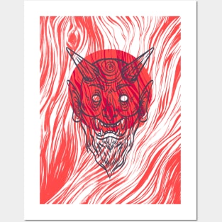 Demon red Posters and Art
